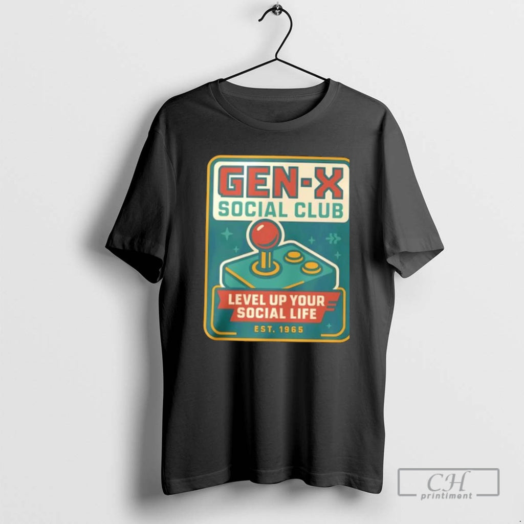 Premium Gen X Social Club Level Up Your Social Life Est 1965 Shirt Sweater