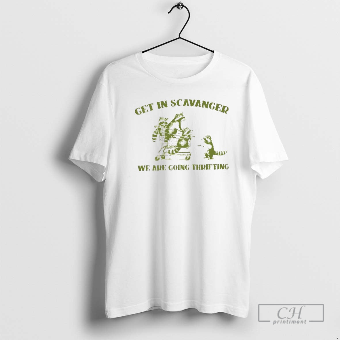 Premium Get In Scavenger Were Going Thrifting Raccoons Shirt Sweater