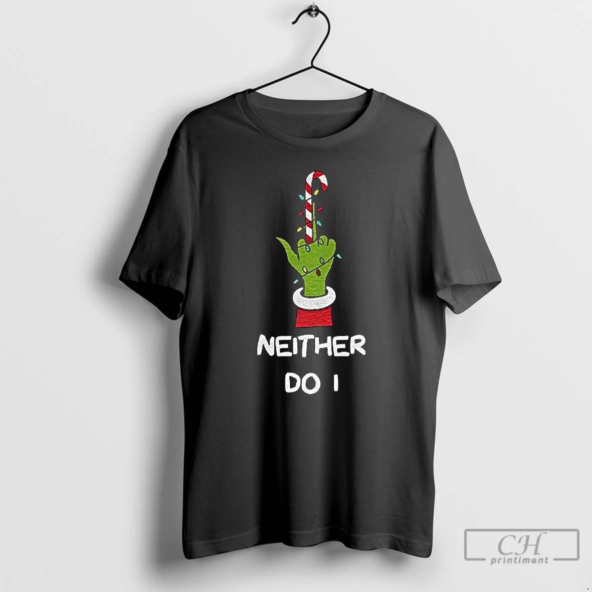 Premium Grinch Middle Finger Neither Do I Merry Christmas