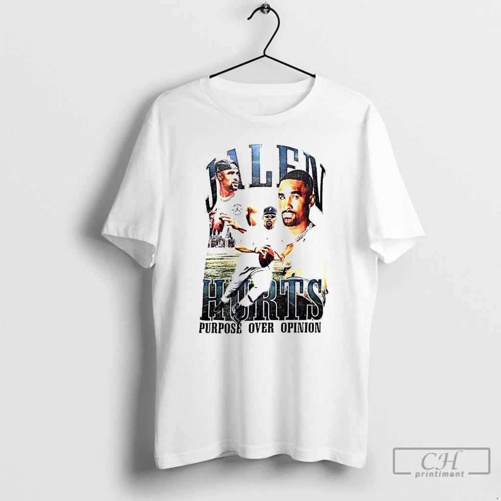 Premium Jalen Hurts Purpose Over Opinion Graphic