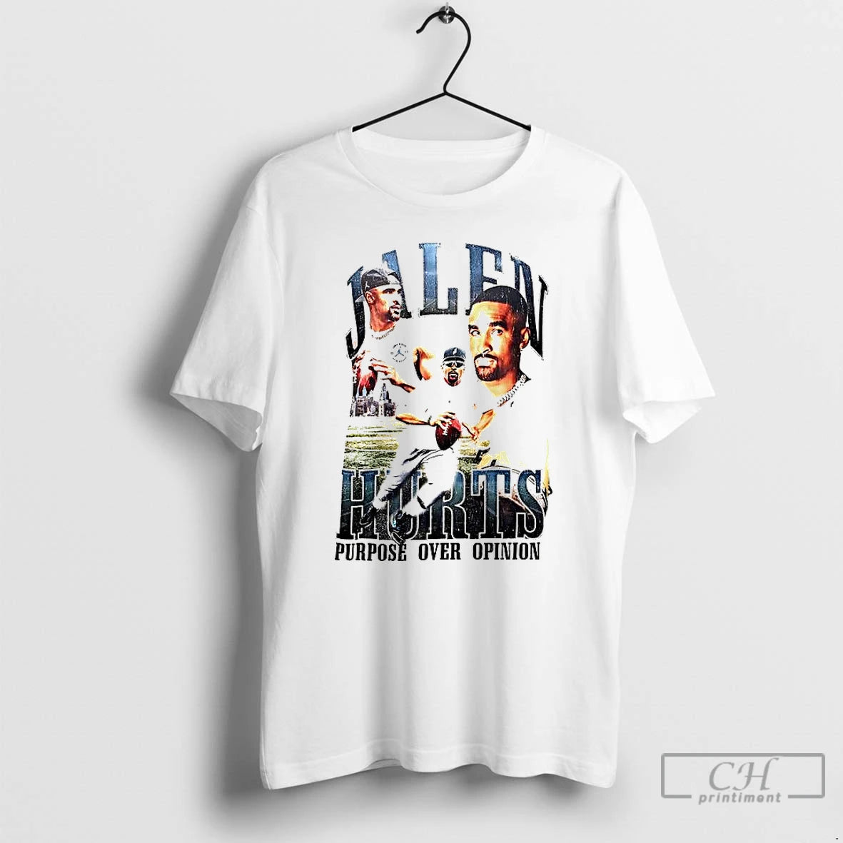 Premium Jalen Hurts Purpose Over Opinion Graphic