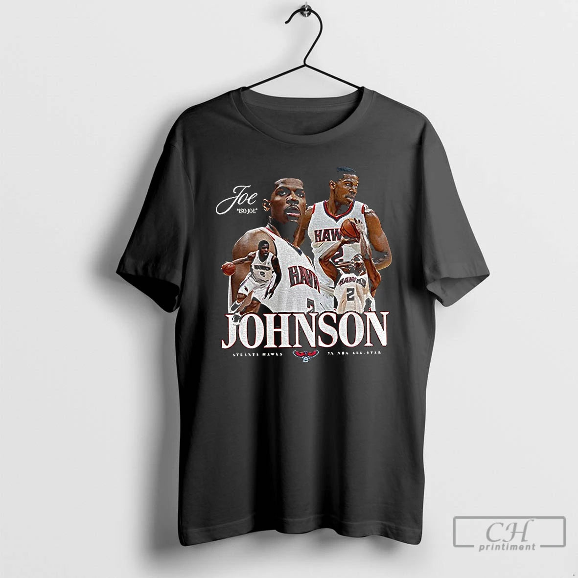 Premium Joe Johnson Atlanta Hawks Basketball Player 2025 Graphic