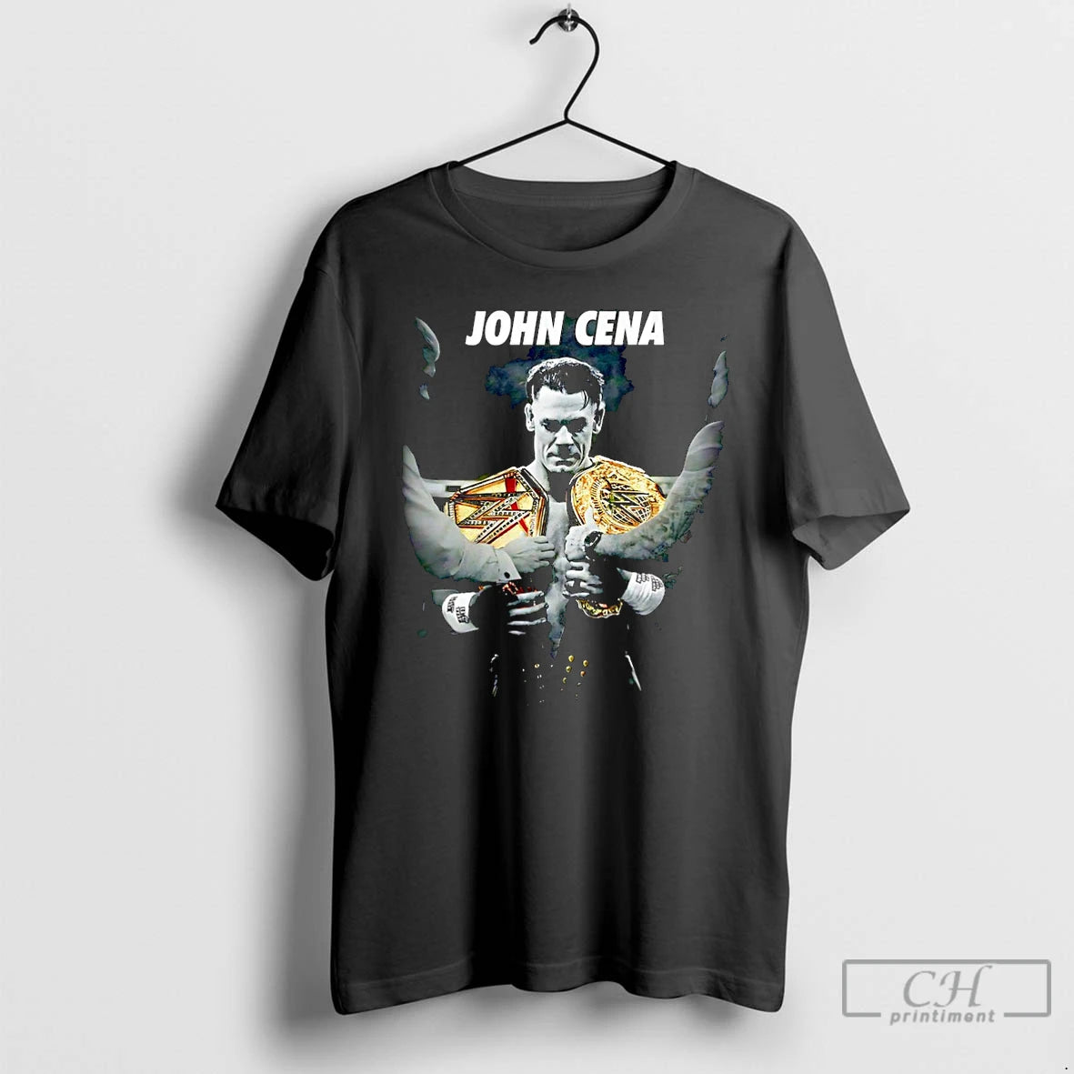Premium John Cena Two Cup Champions Graphic Christmas