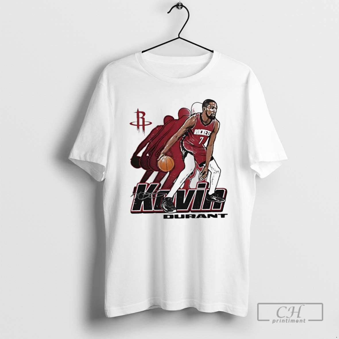 Premium Kevin Durant Houston Rockets Signature 7 Retro Vibe Graphic Shirt Sweater
