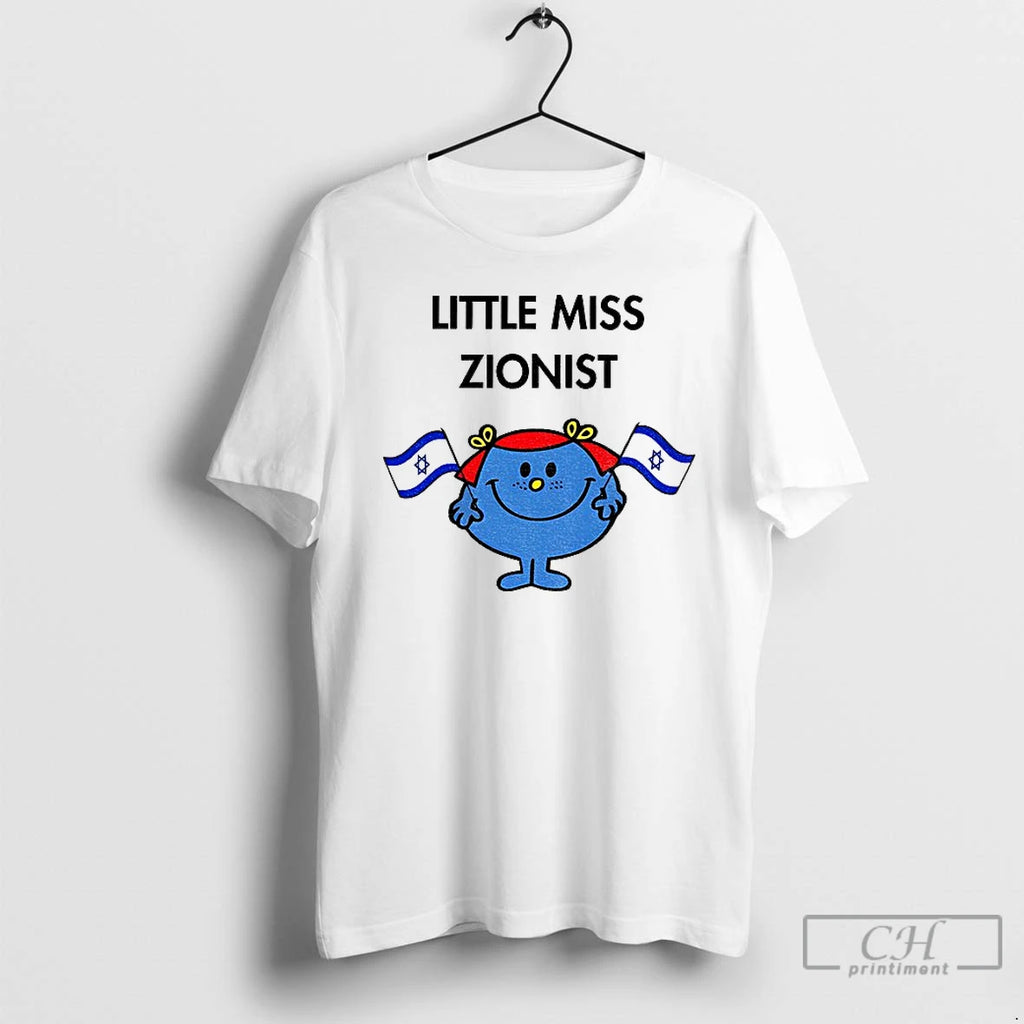 Premium Little Miss Holding Jewish Flag Little Miss Zionist