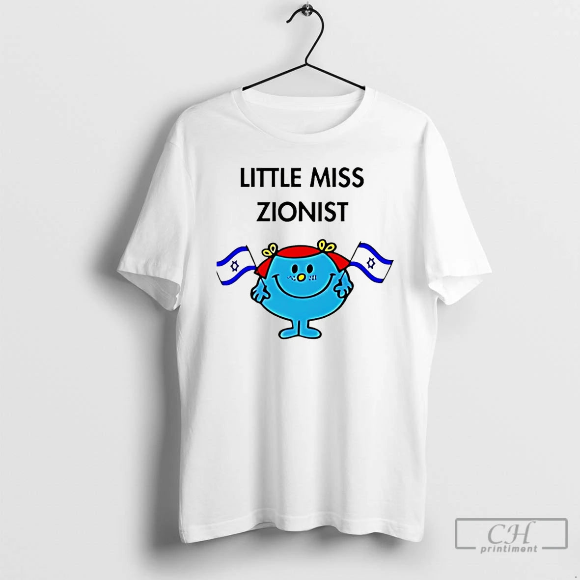 Premium Little Miss Zionist Jew Flag Christmas