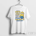 Premium Minions For Complaints About My Daughters Attitude Please Contact The Manufacturer T Shirts Sweater