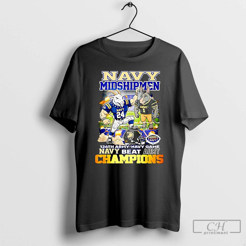 Premium Navy Midshipmen 126th Army Navy Game Champions Navy Beat Army Christmas T Shirts Sweater