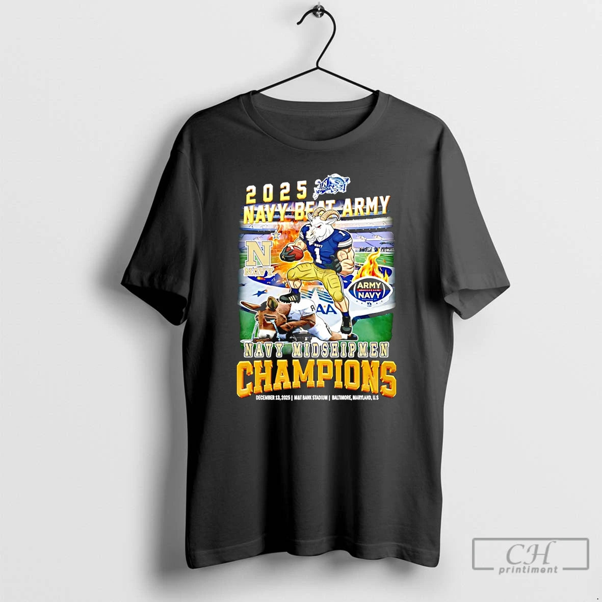 Premium Navy Midshipmen Beat Army 2025 Champions Mascot
