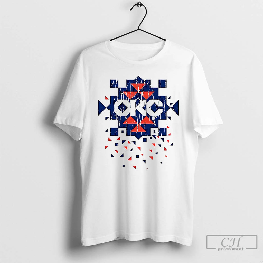 Premium Okc Thunder Diamond Pattern Native