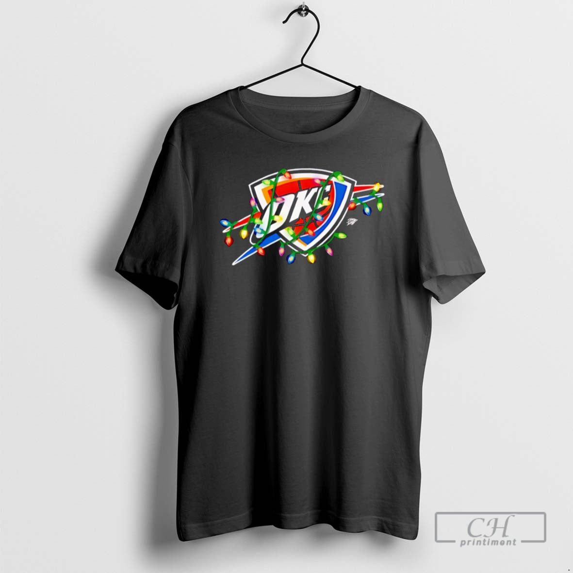 Premium Oklahoma City Thunder Logo Lights Merry Christmas Shirt Sweater