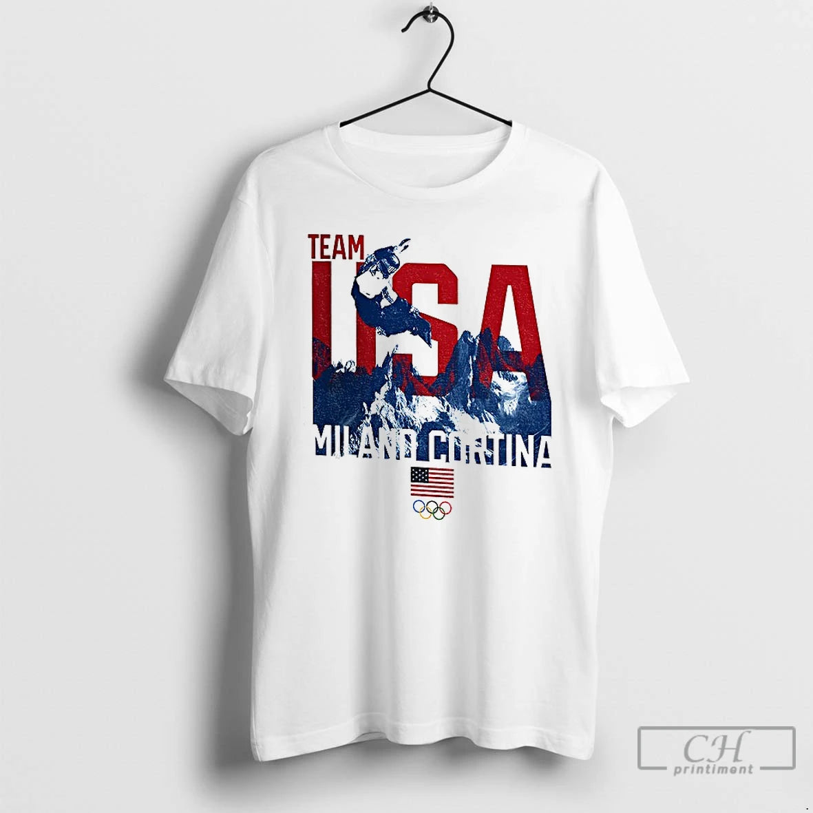Premium Olympic Team Usa Milano Cortina 2026 American Flag