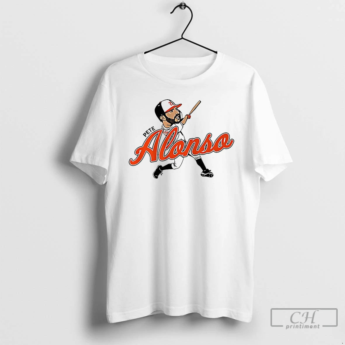 Premium Pete Alonso Baltimore Orioles Mlb Slugger Swing Name Caricature