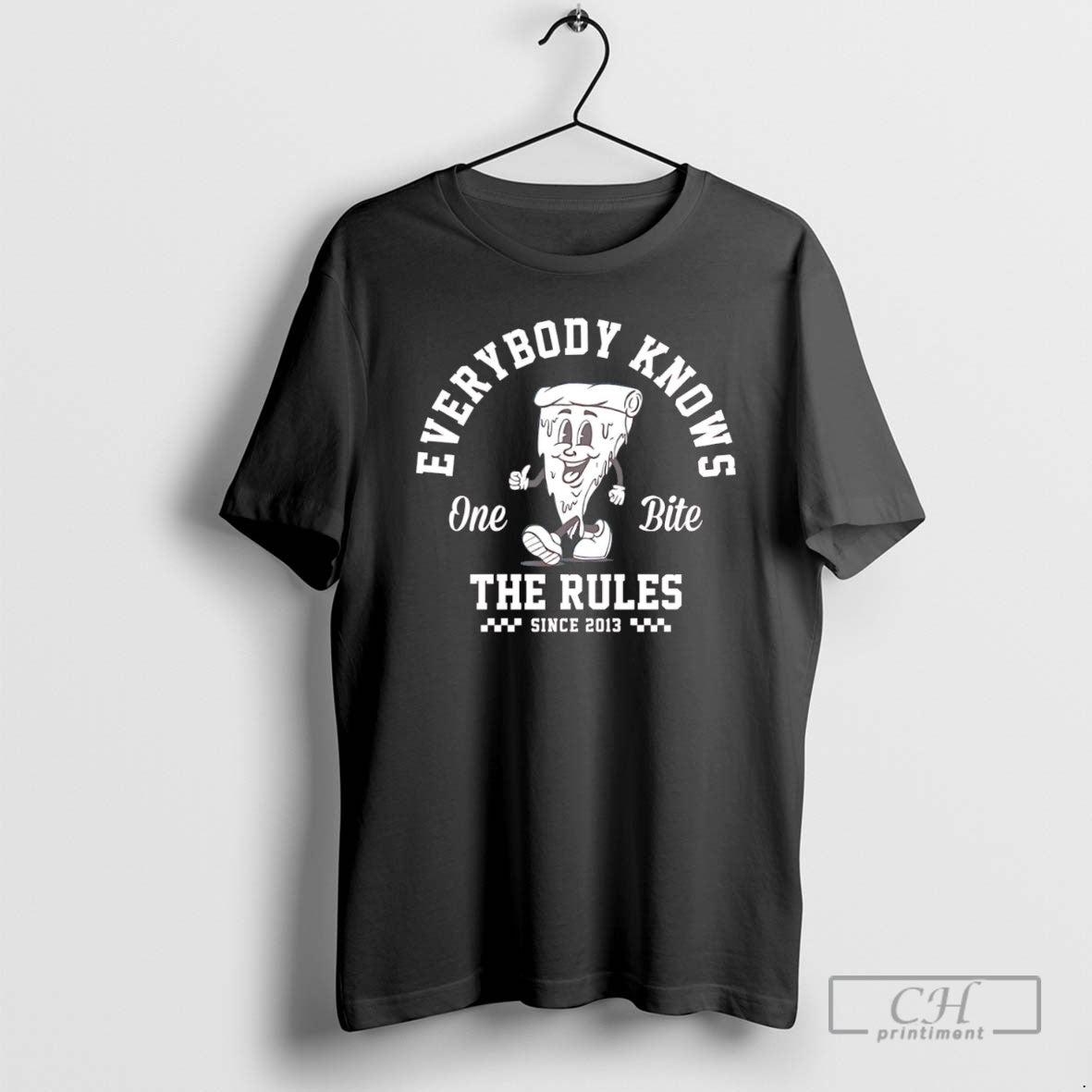 Premium Pizza Everybody Knows One Bite The Rules Shirt Sweater