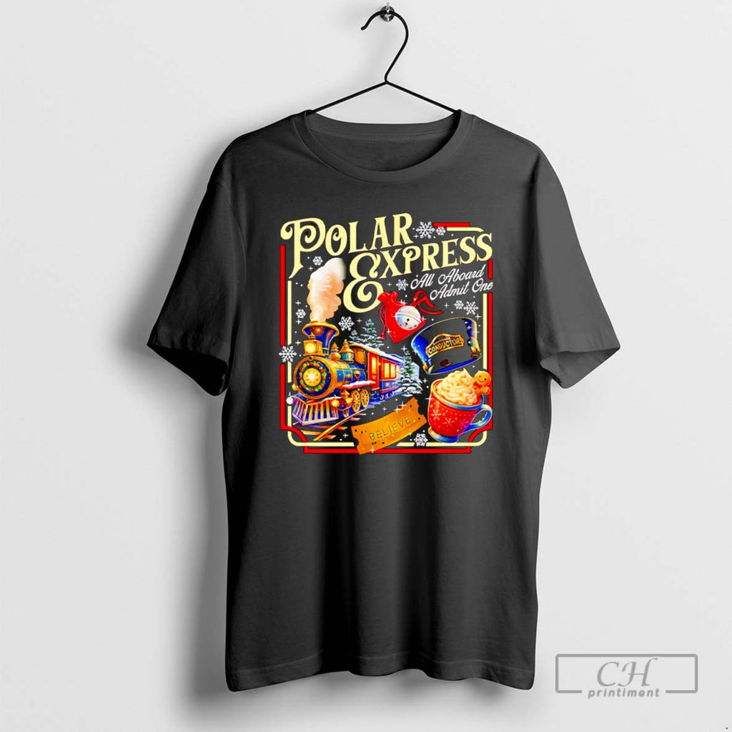 Premium Polar Express All Aboard Admit One Christmas Shirt Sweater