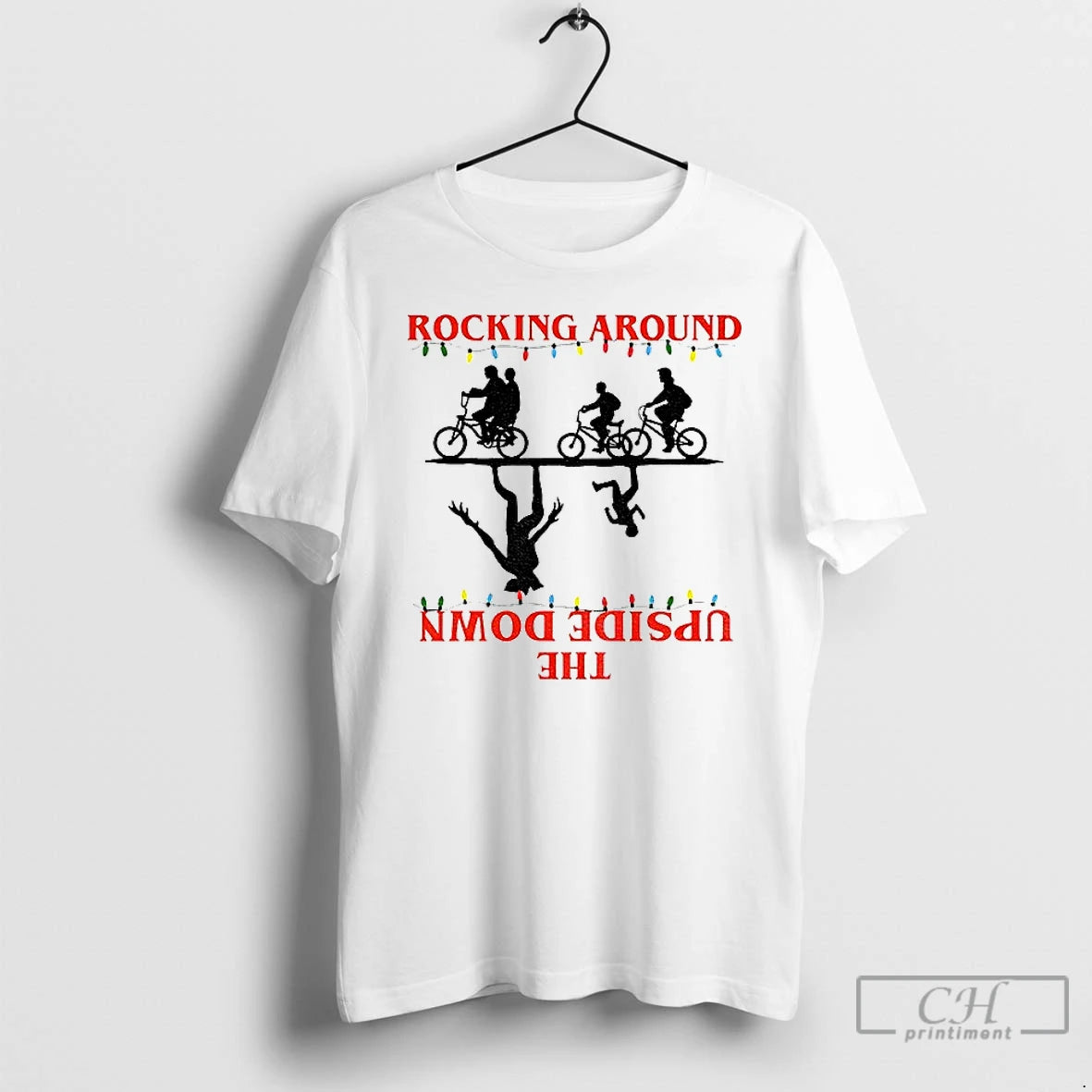Premium Rocking Around The Upside Down Friends Dont Lie Upside Down Movie Inspired T Shirts