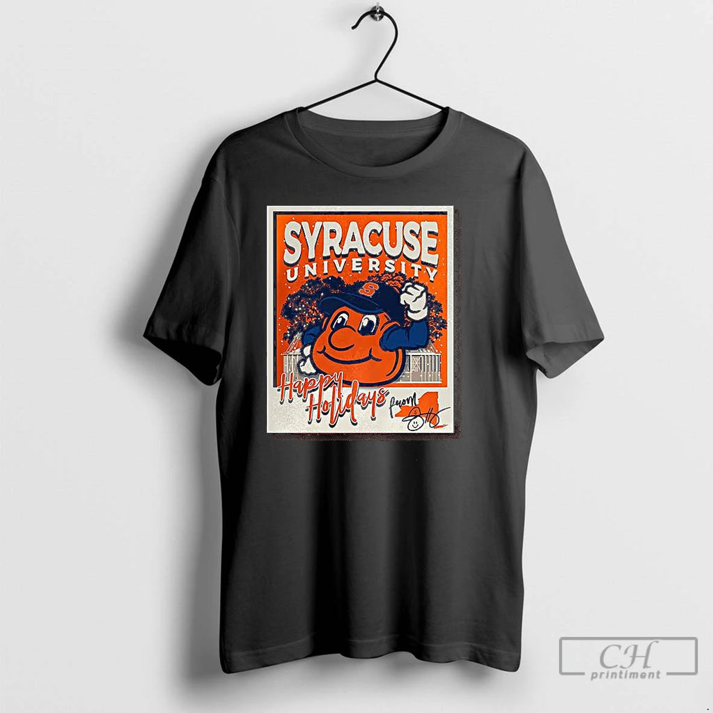 Premium Syracuse Orange University Happy Holidays