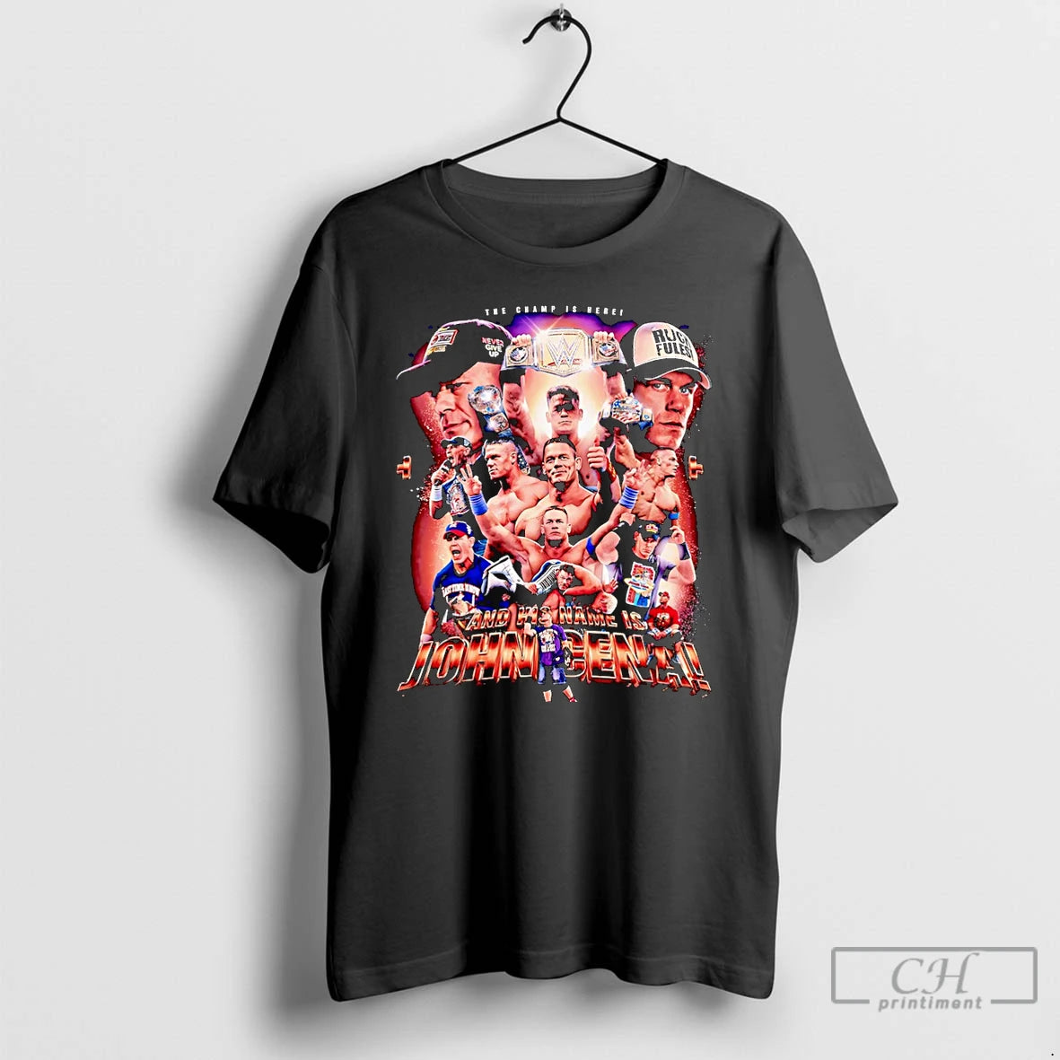 Premium The Champ Is Here And His Name Is John Cena Graphic Christmas T Shirts