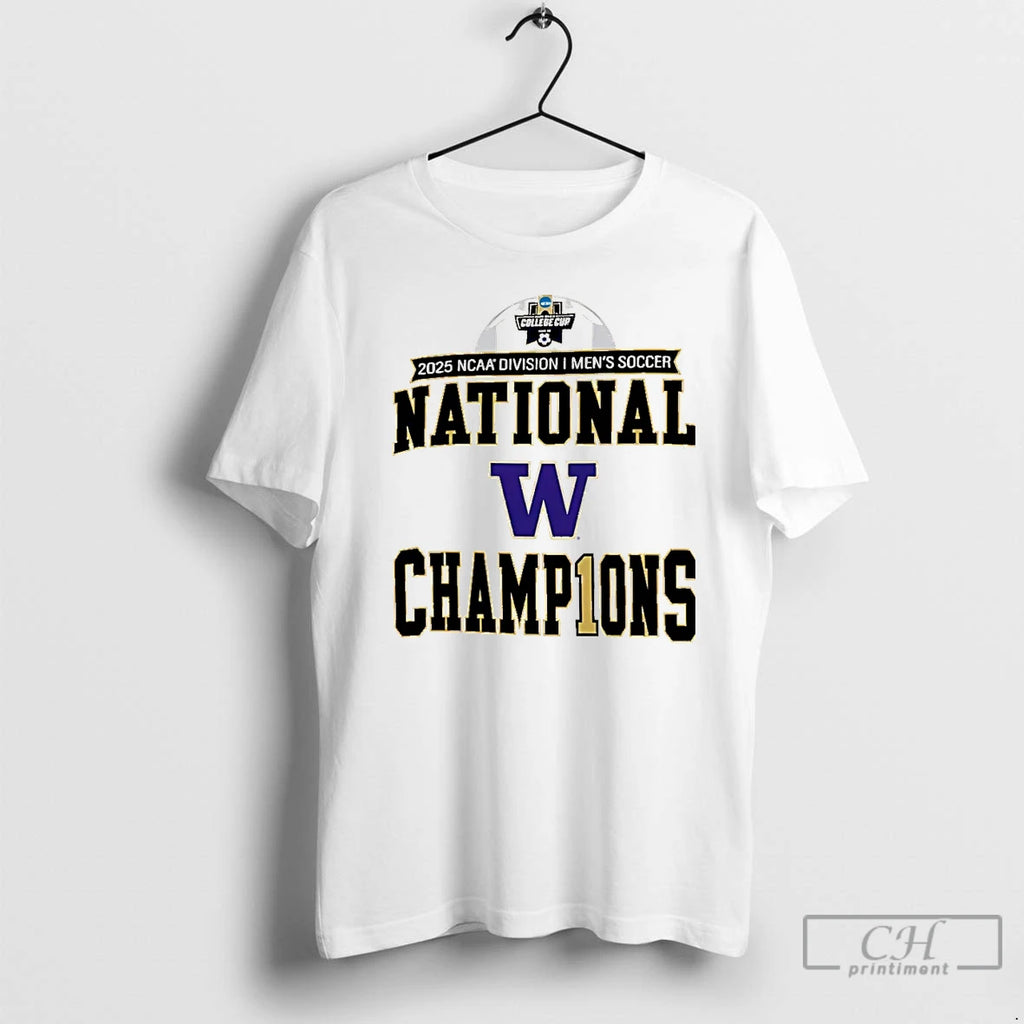 Premium Washington Huskies 2025 Ncaa Mens Soccer National Champions Locker Room Christmas T Shirts Sweater