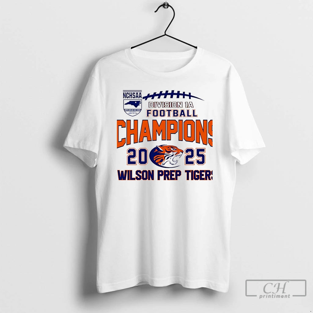 Premium Wilson Prep Tigers 2025 Nchsaa Division 1a Football Champions Christmas