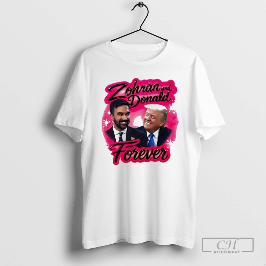 Premium Zohran Mamdani And Donald Trump Forever Airbrush Shirt Sweater