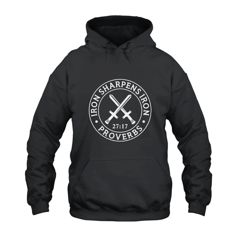 Proverbs 27:17 Iron Sharpens Iron Hoodie