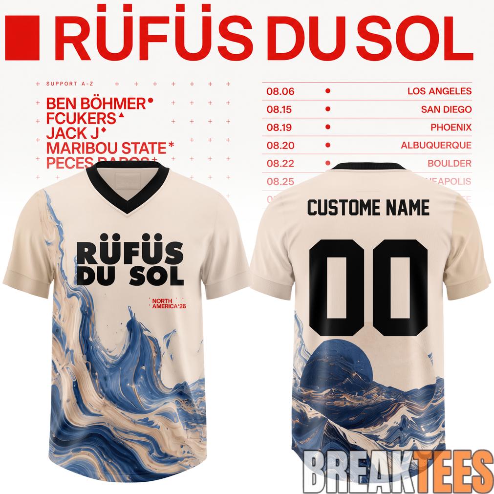 Rufus Du Sol 2026 Tour Football Jersey Edition