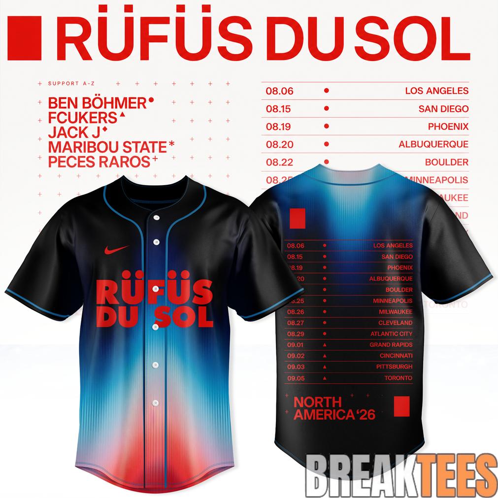 Rufus Du Sol 2026 Tour Jersey Special Edition