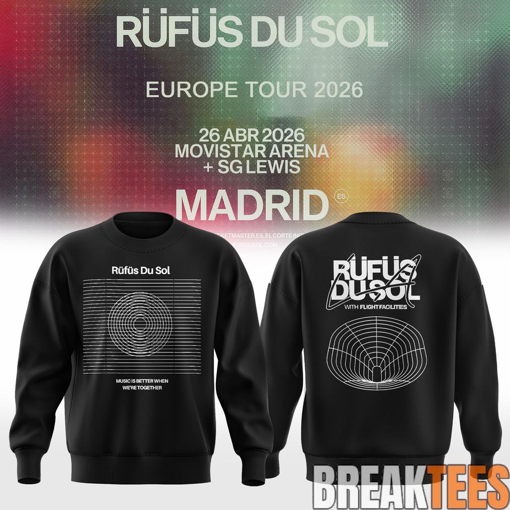Rufus Du Sol 2026 Tour Special Edition Sweatshirt