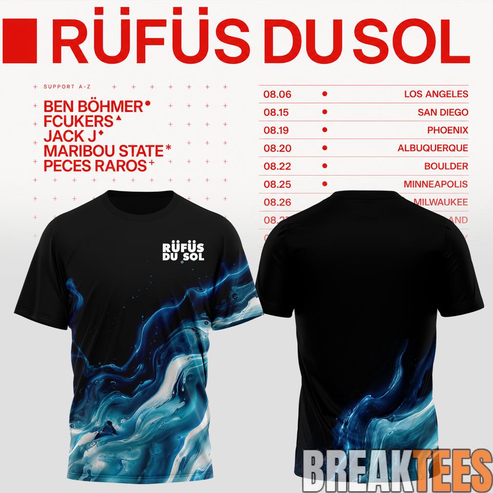 Rufus Du Sol 2026 Tour T-Shirt Special Edition