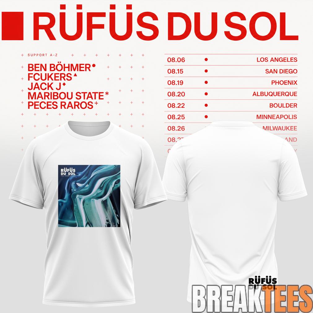 Rufus Du Sol 2026 Tour White Edition T-Shirt