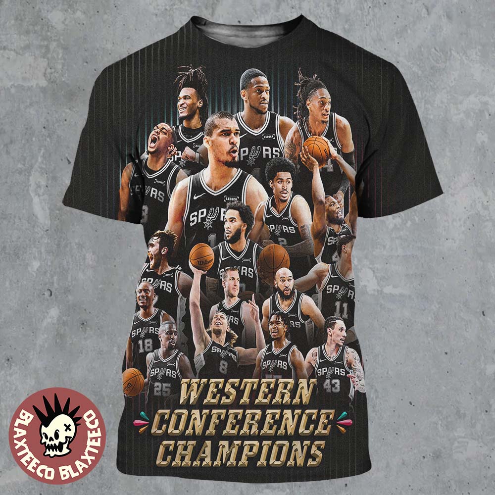 San Antonio Spurs 2026 NBA Final Bound Western Conference Champions All Over Print Shirt