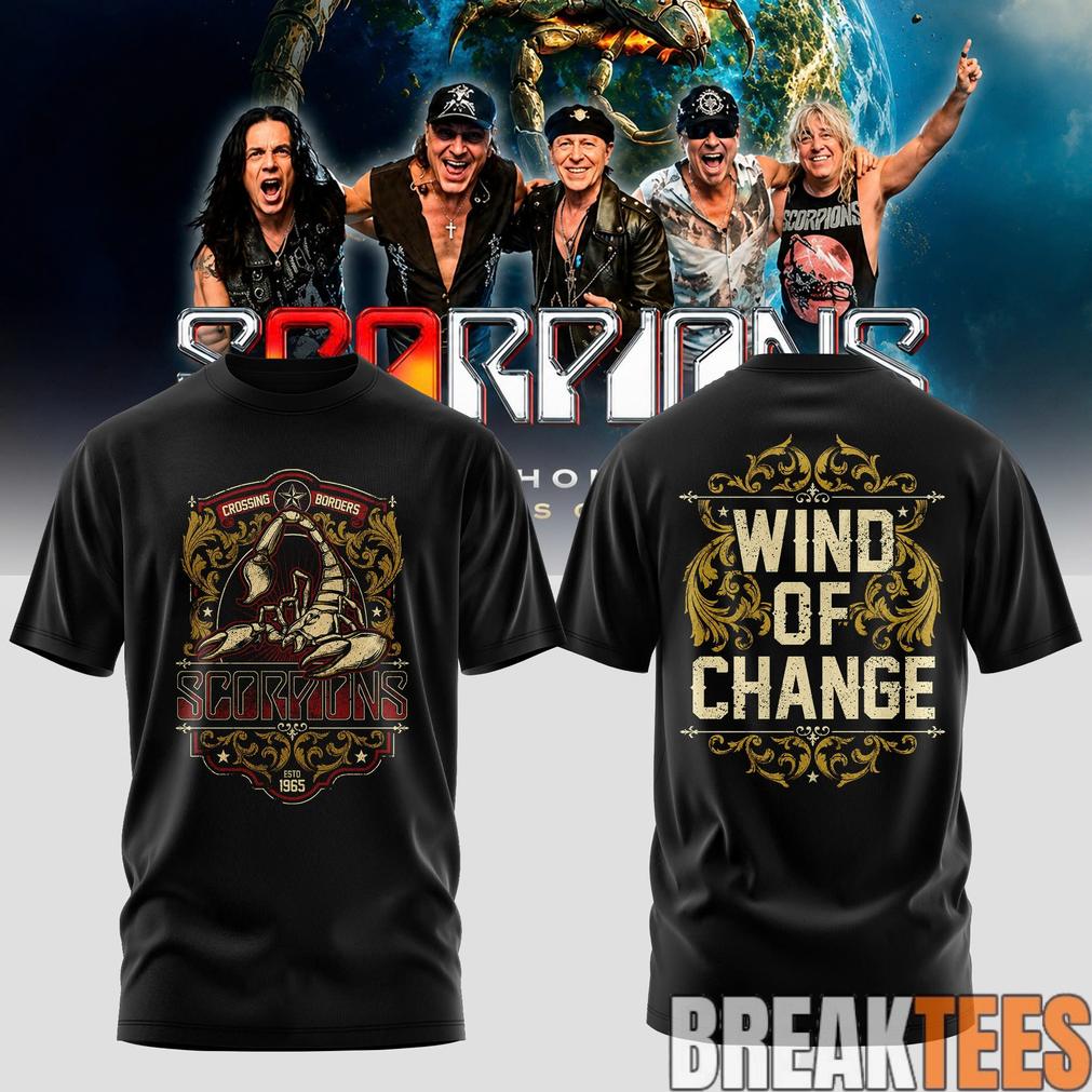 Scorpions Coming Home 2026 World Tour Black T-Shirt