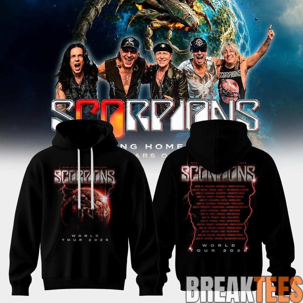 Scorpions Coming Home 2026 World Tour Hoodie