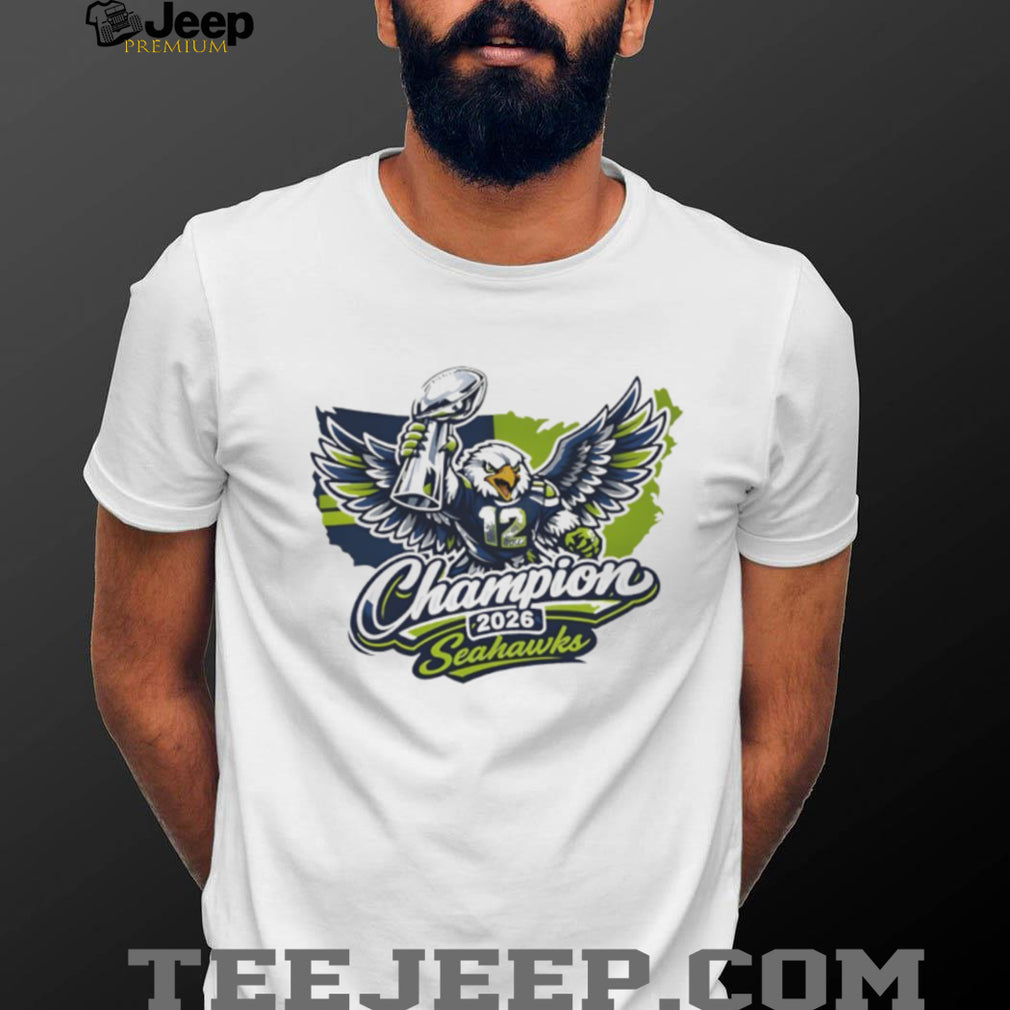 Seahawks 2026 Champions Trophy Eagle Sports Fan T Shirt