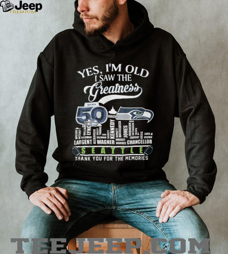 Seattle Football 50th Anniversary Legends & Players Name List Shirt