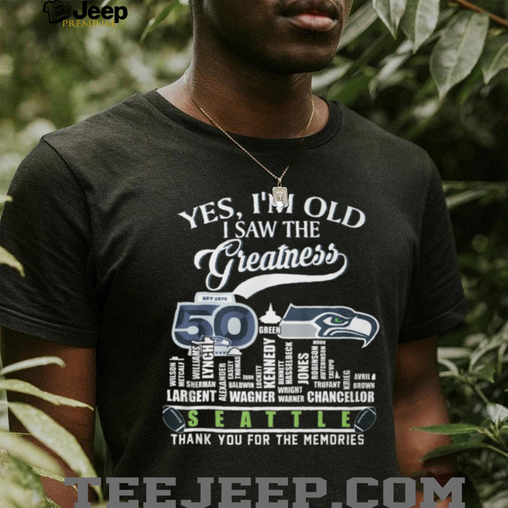 Seattle Football 50th Anniversary Legends & Players Name List Shirt
