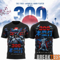 Shohei Ohtani LA Dodgers First Japanese Player to Hit 300 Home Runs Edition T-Shirt
