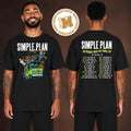 Simple Plan Lasvegas USA Bigger Than You Think Tour Scooby Doo Bus Two Sided Unisex T Shirt