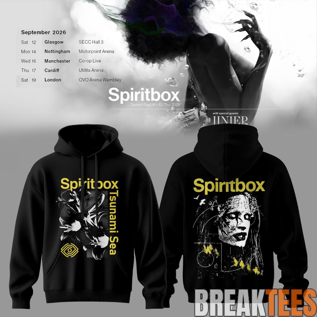 Spiritbox Tsunami Sea 2026 Abyss Echo Vintage Graphic Hoodie
