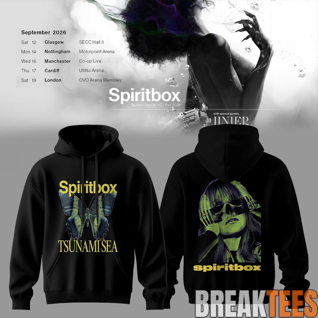 Spiritbox Tsunami Sea 2026 Abyss Echo Vintage Graphic Hoodie