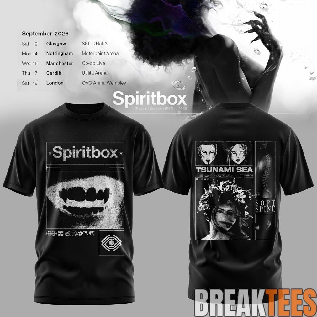 Spiritbox Tsunami Sea 2026 Abyss Echo Vintage Graphic T-Shirt