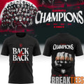 Stade Toulousain Rugby Back four Back Champions T-Shirt