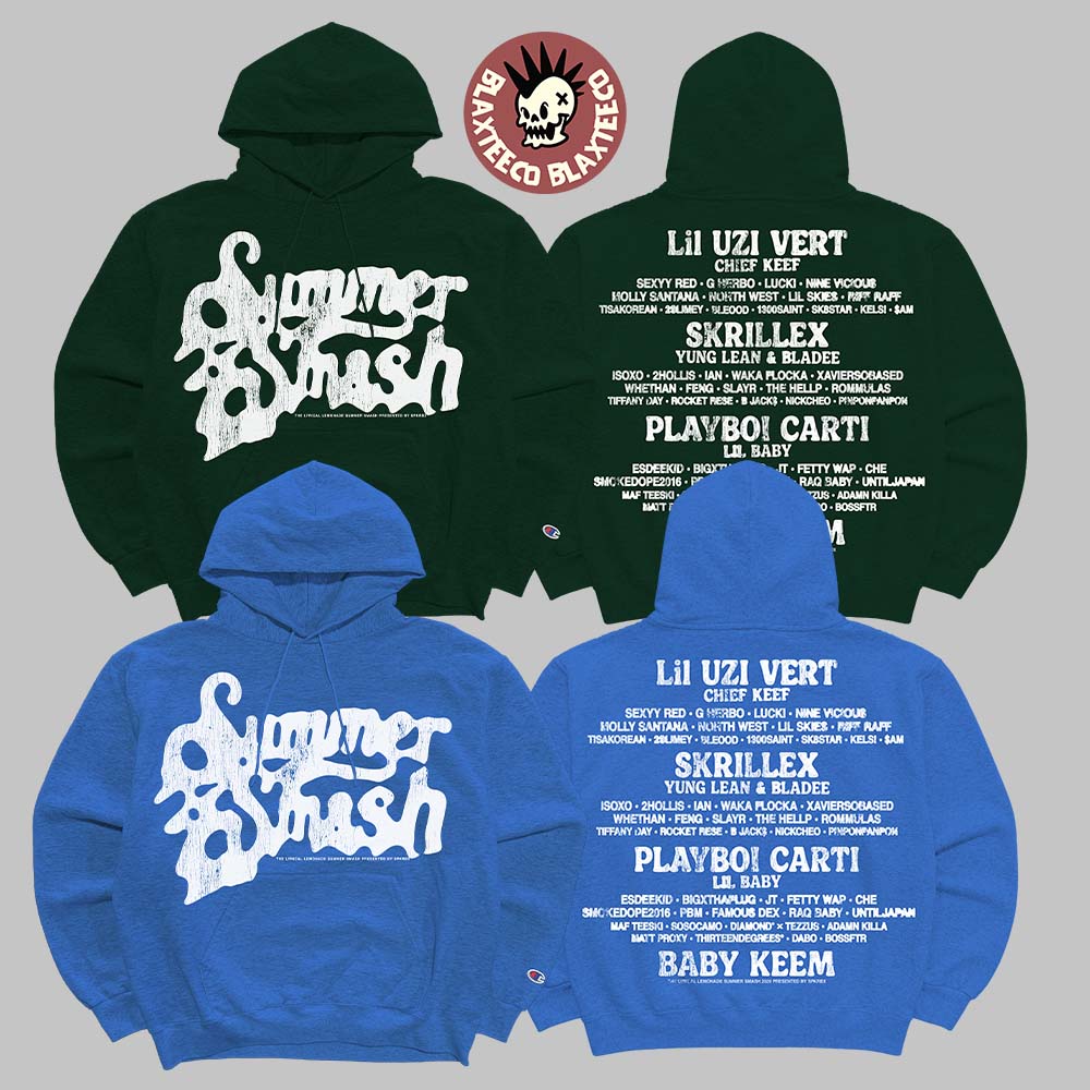 Summer Smash 2026 Festival Merch Lineup Paint Logo Two Sided T-Shirt Hoodie