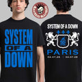 System Of A Down Paris France 2026 Specific Venue Tee At Stade De France On July 2 And 4 2026 Two Sided T-Shirt