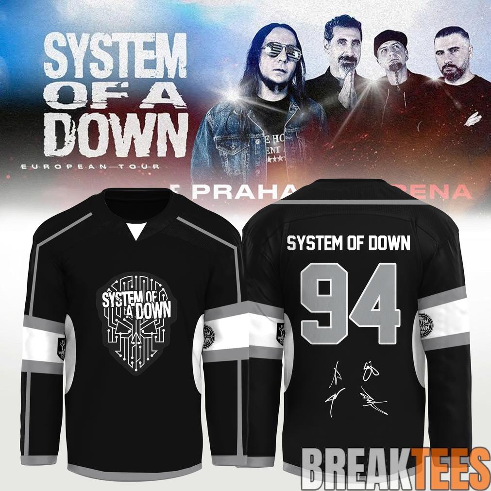 System of a Down “Europe-UK Stadium Tour 2026” Signature Hockey Jersey