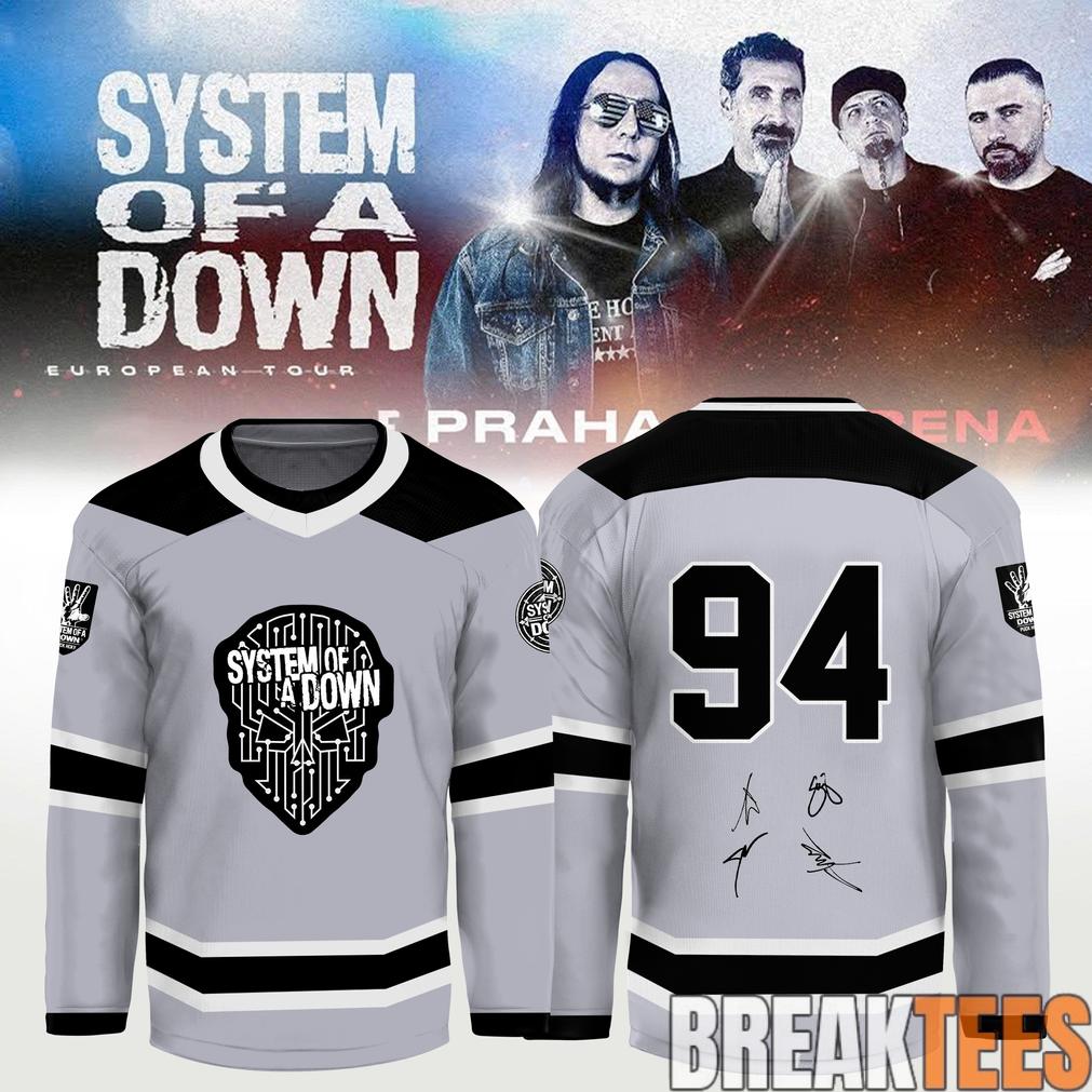 System of a Down “Europe-UK Stadium Tour 2026” Signature Hockey Jersey