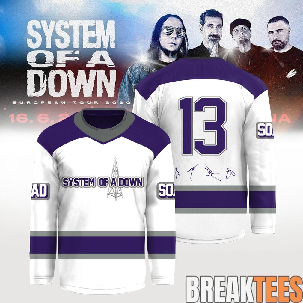 System of a Down “Europe-UK Stadium Tour 2026” Special Hockey Jersey