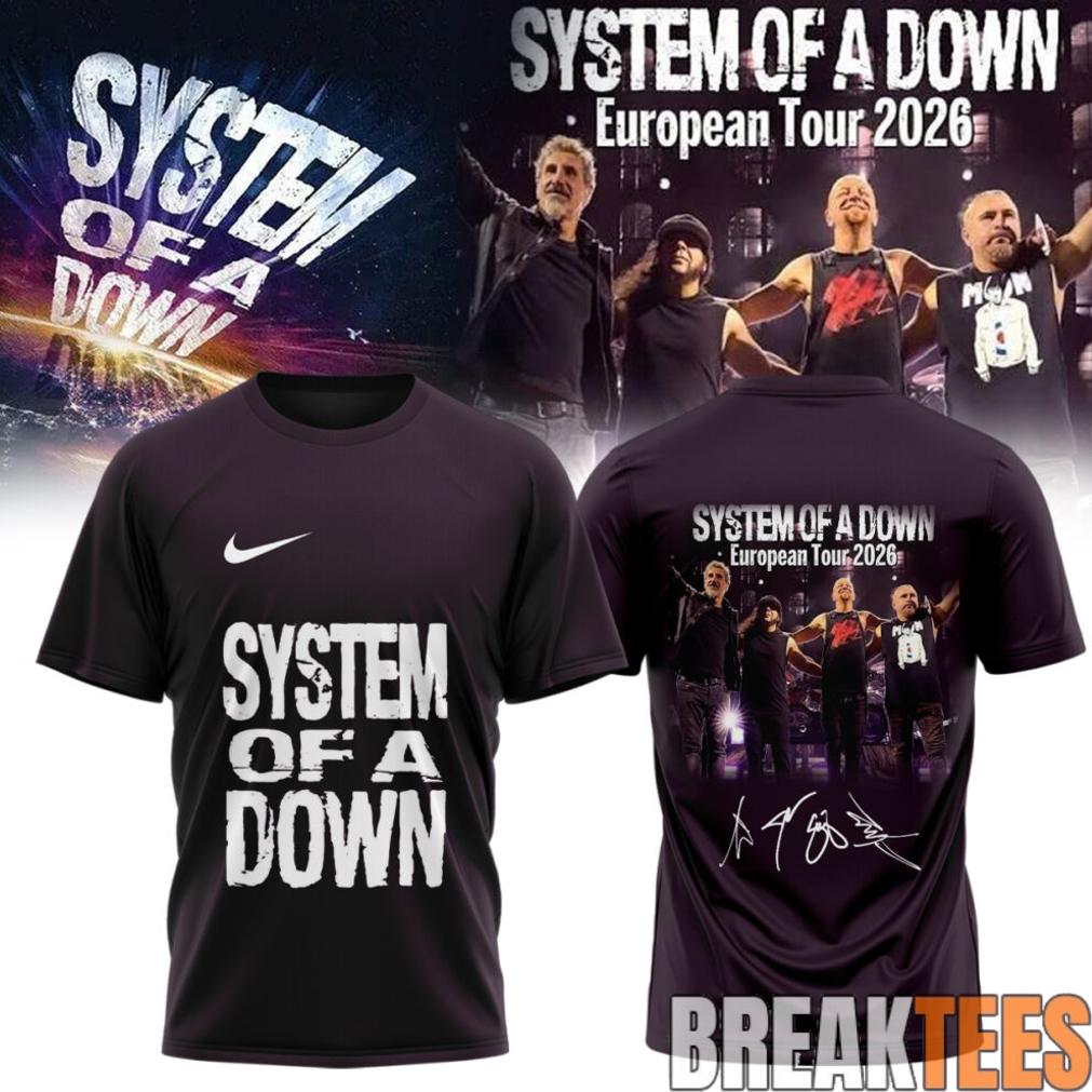 System of a Down “Europe-UK Stadium Tour 2026” Signature T-Shirt