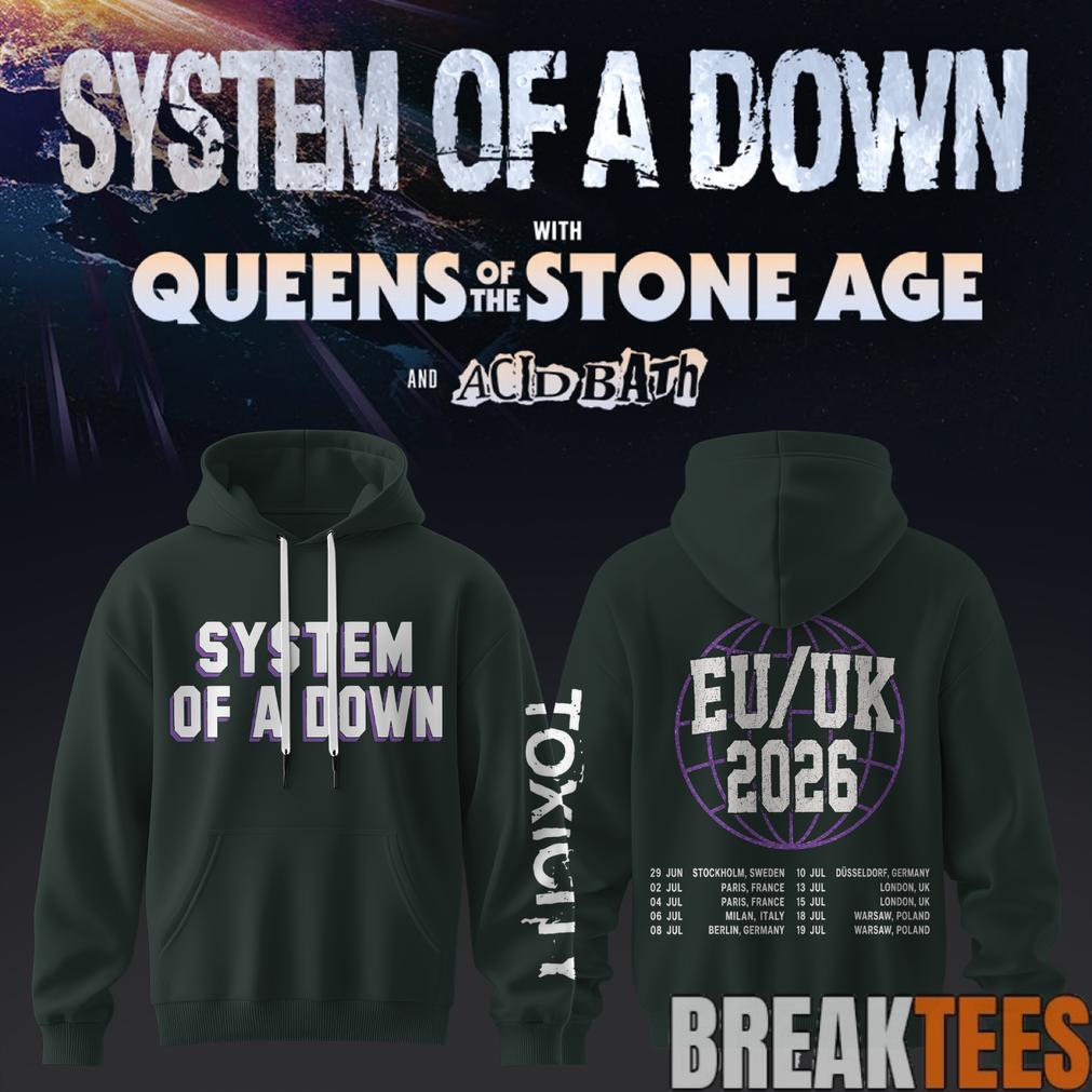 System of a Down “Europe-UK Stadium Tour 2026” Signature Hoodie